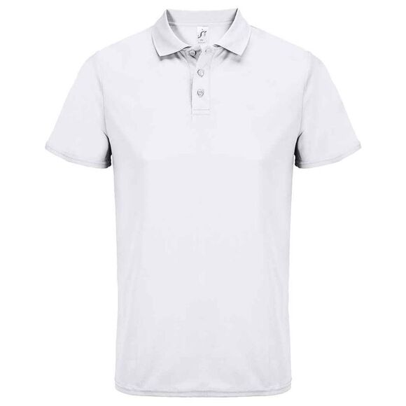 SOLS Unisex Adult Pitcher Recycled Polyester Polo Shirt / White - Picture 1 of 4